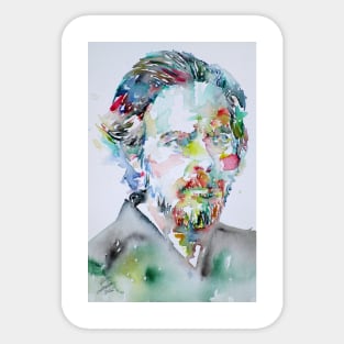ALAN WATTS - watercolor portrait Sticker